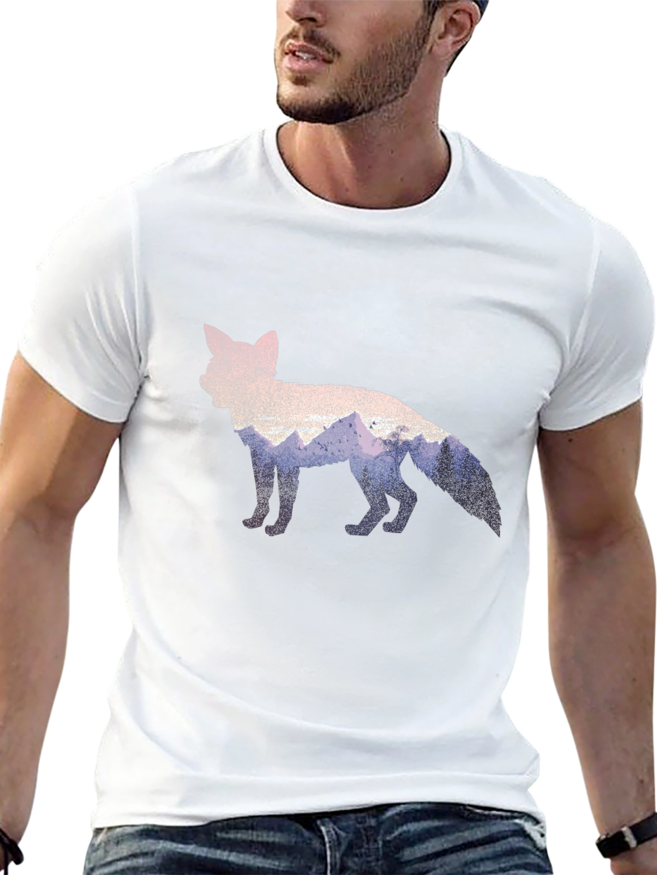 Fox Nature Graphic Black T-Shirt