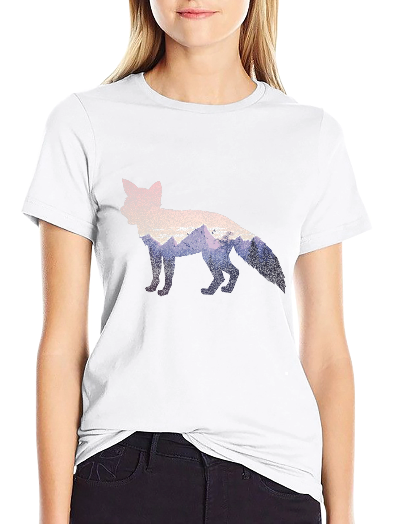 Fox Nature Graphic Black T-Shirt
