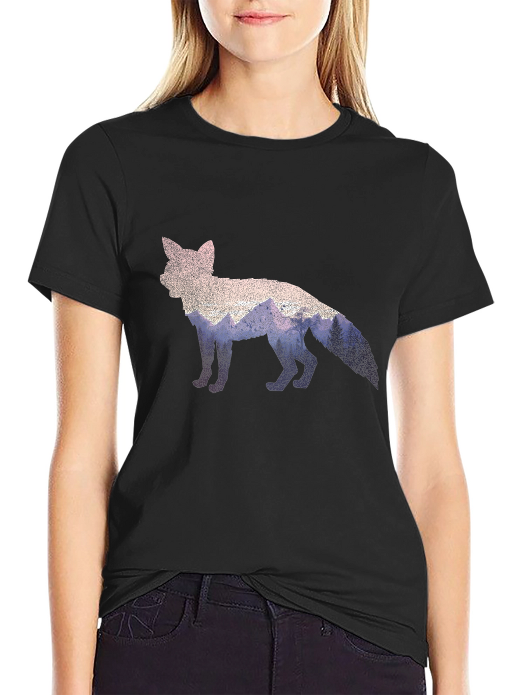 Fox Nature Graphic Black T-Shirt