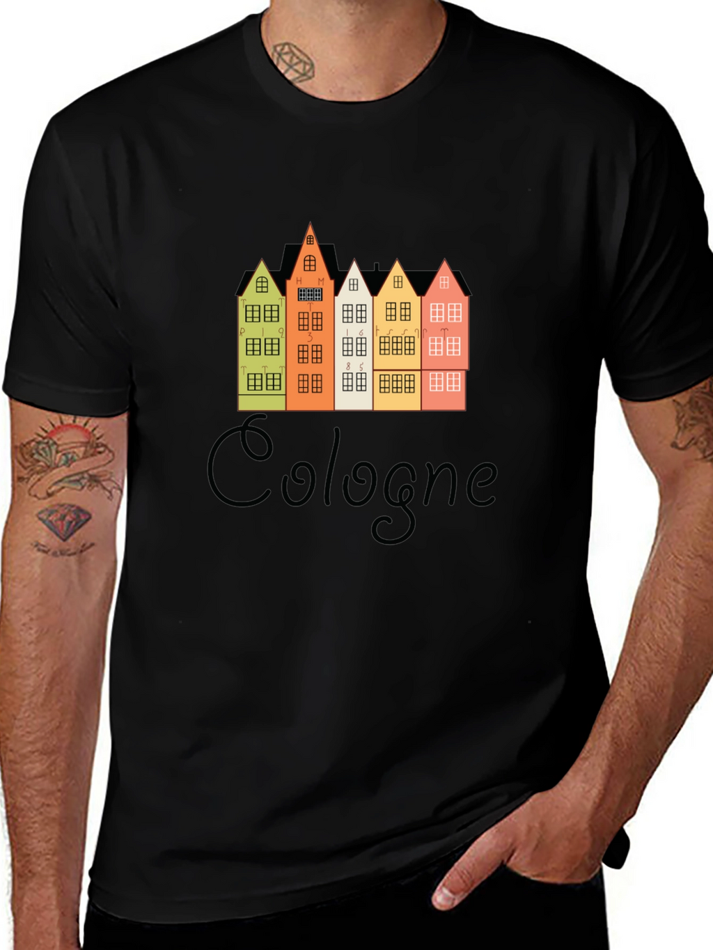 Cologne Germany Buildings Graphic T-Shirt