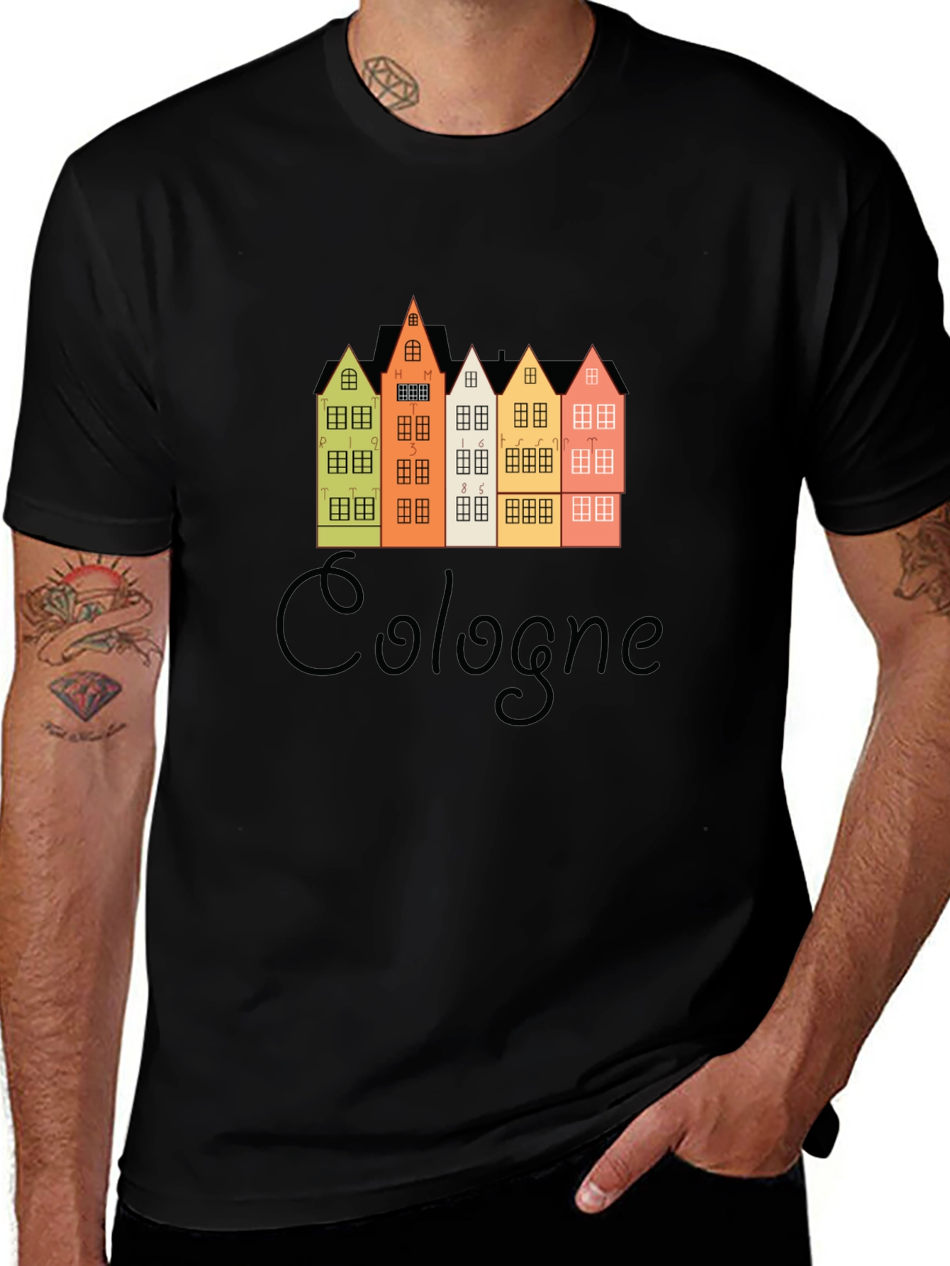 Cologne Germany Buildings Graphic T-Shirt
