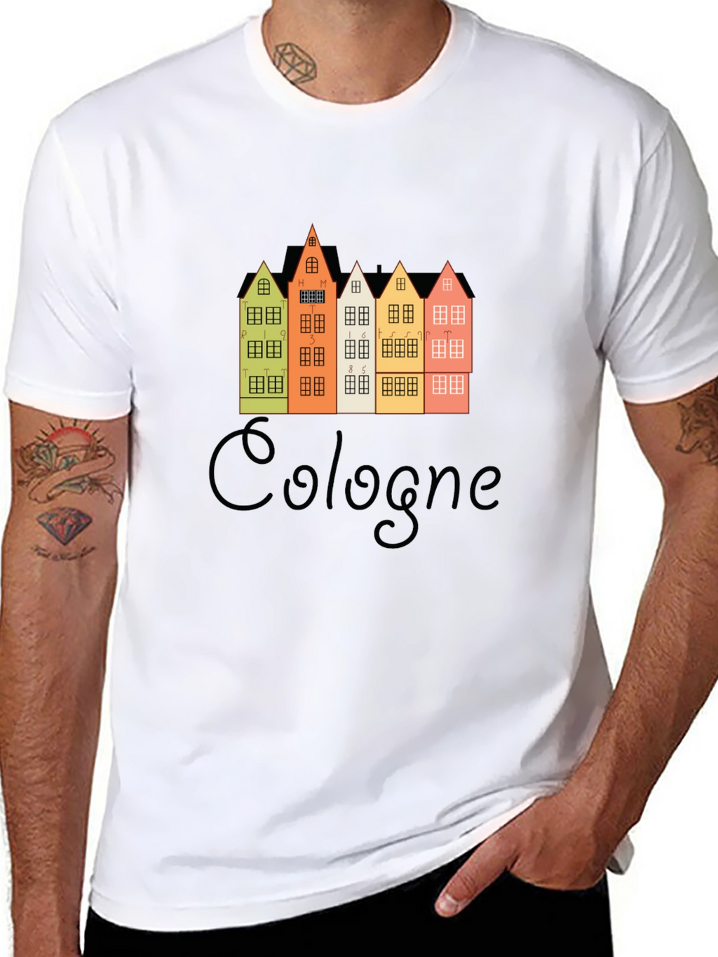 Cologne Germany Buildings Graphic T-Shirt