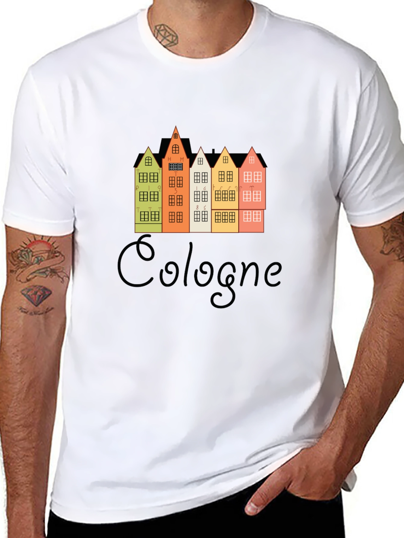 Cologne Germany Buildings Graphic T-Shirt