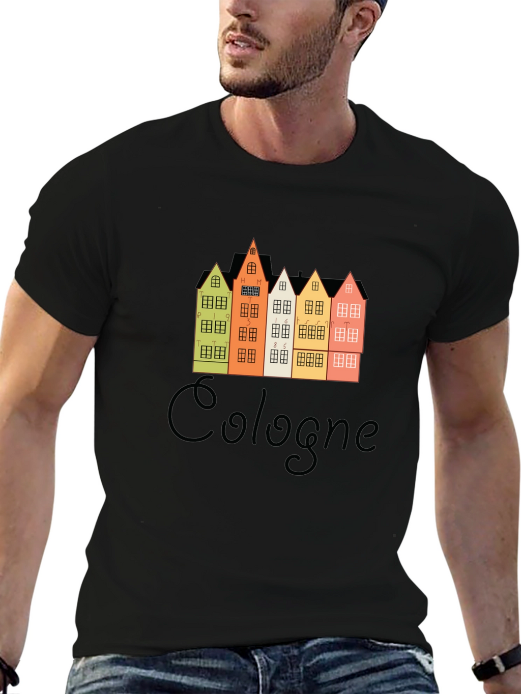 Cologne Germany Buildings Graphic T-Shirt