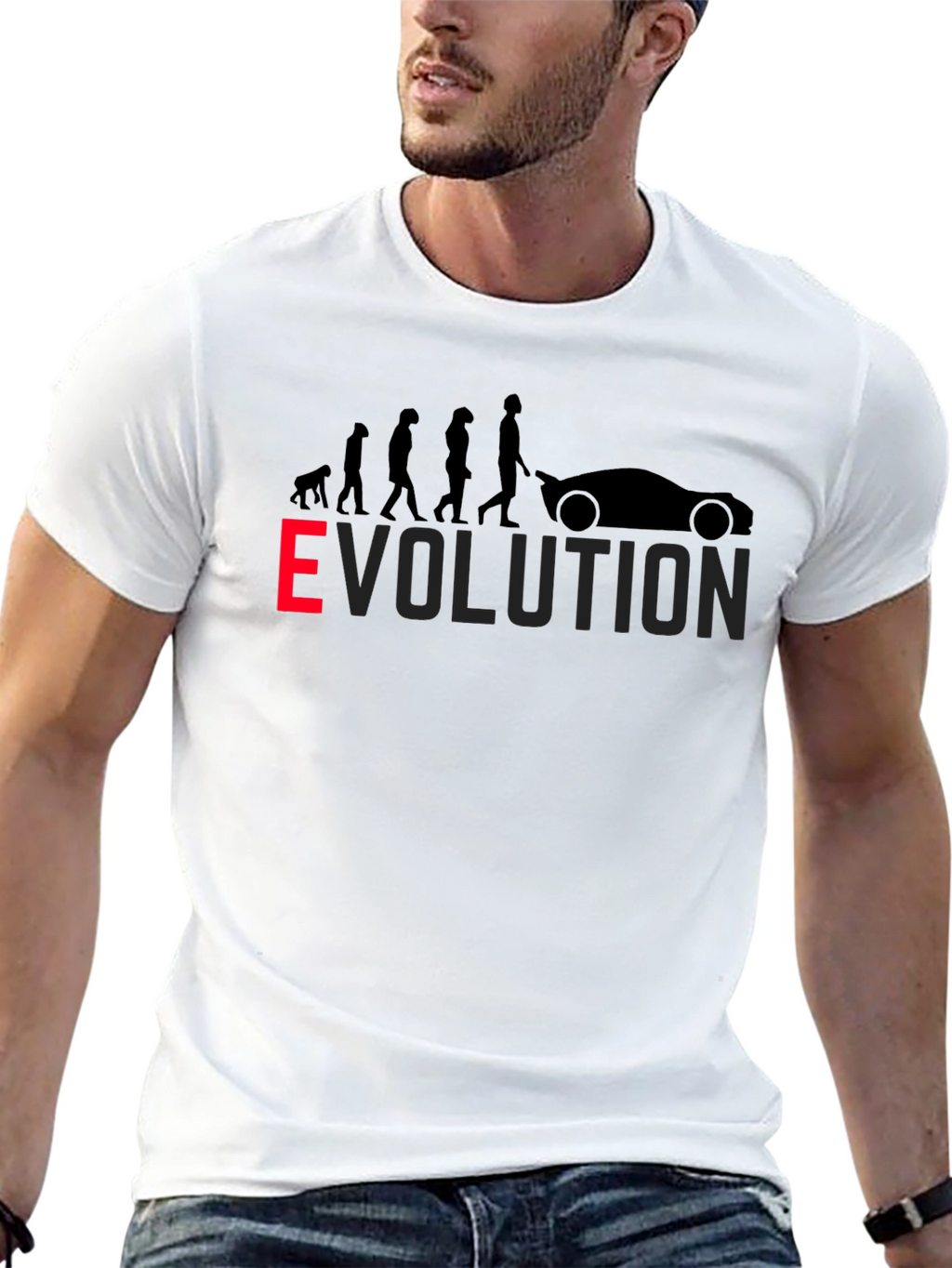 Evolution Car Lover T-Shirt - Black