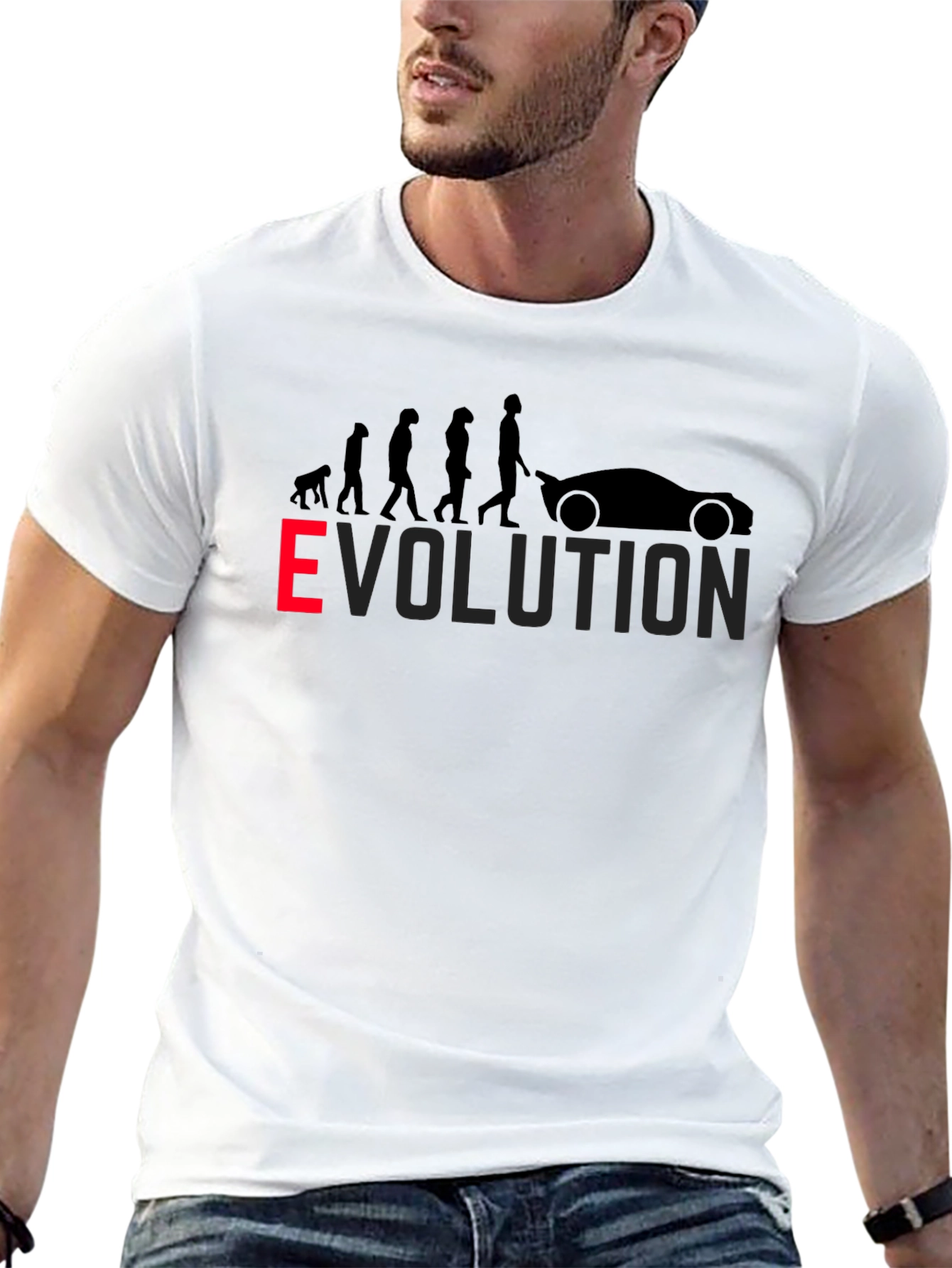 Evolution Car Lover T-Shirt - Black
