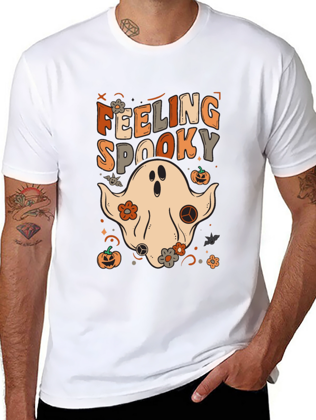 Feeling Spooky Graphic Halloween T-Shirt