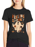 Feeling Spooky Graphic Halloween T-Shirt
