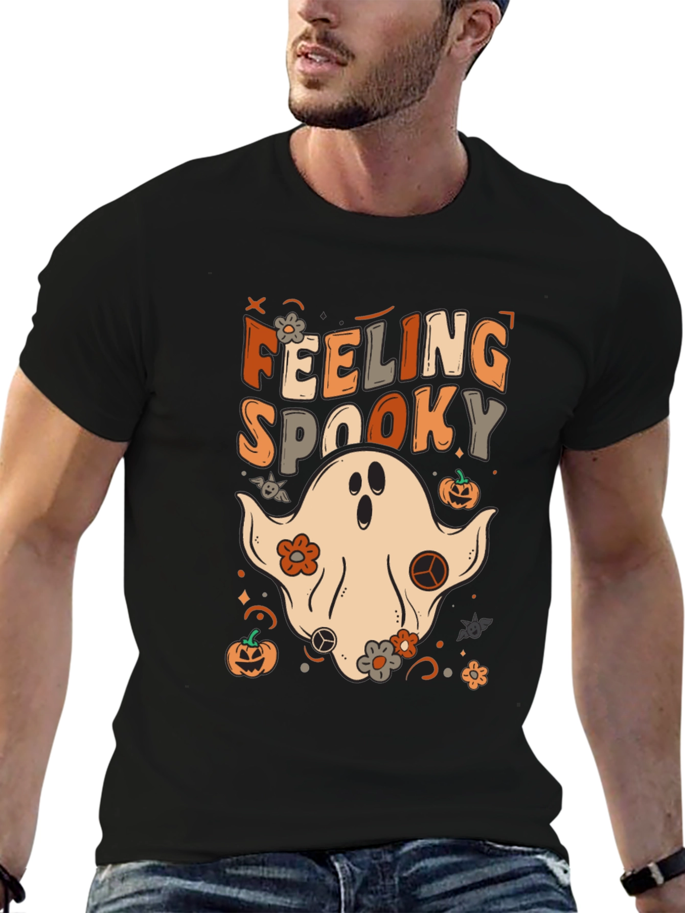 Feeling Spooky Graphic Halloween T-Shirt