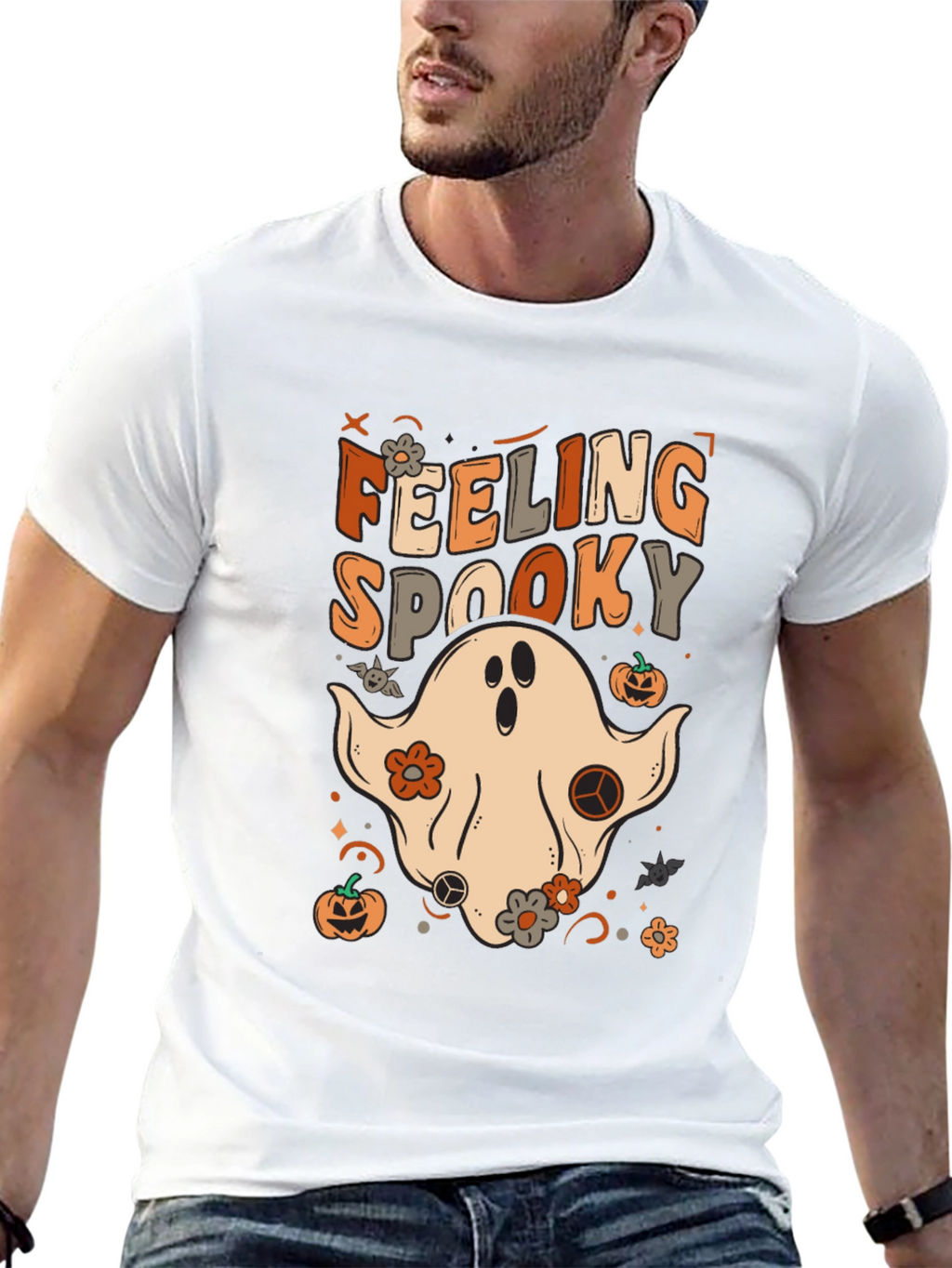 Feeling Spooky Graphic Halloween T-Shirt