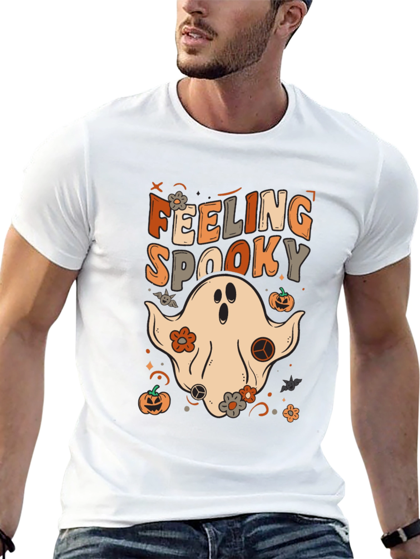 Feeling Spooky Graphic Halloween T-Shirt