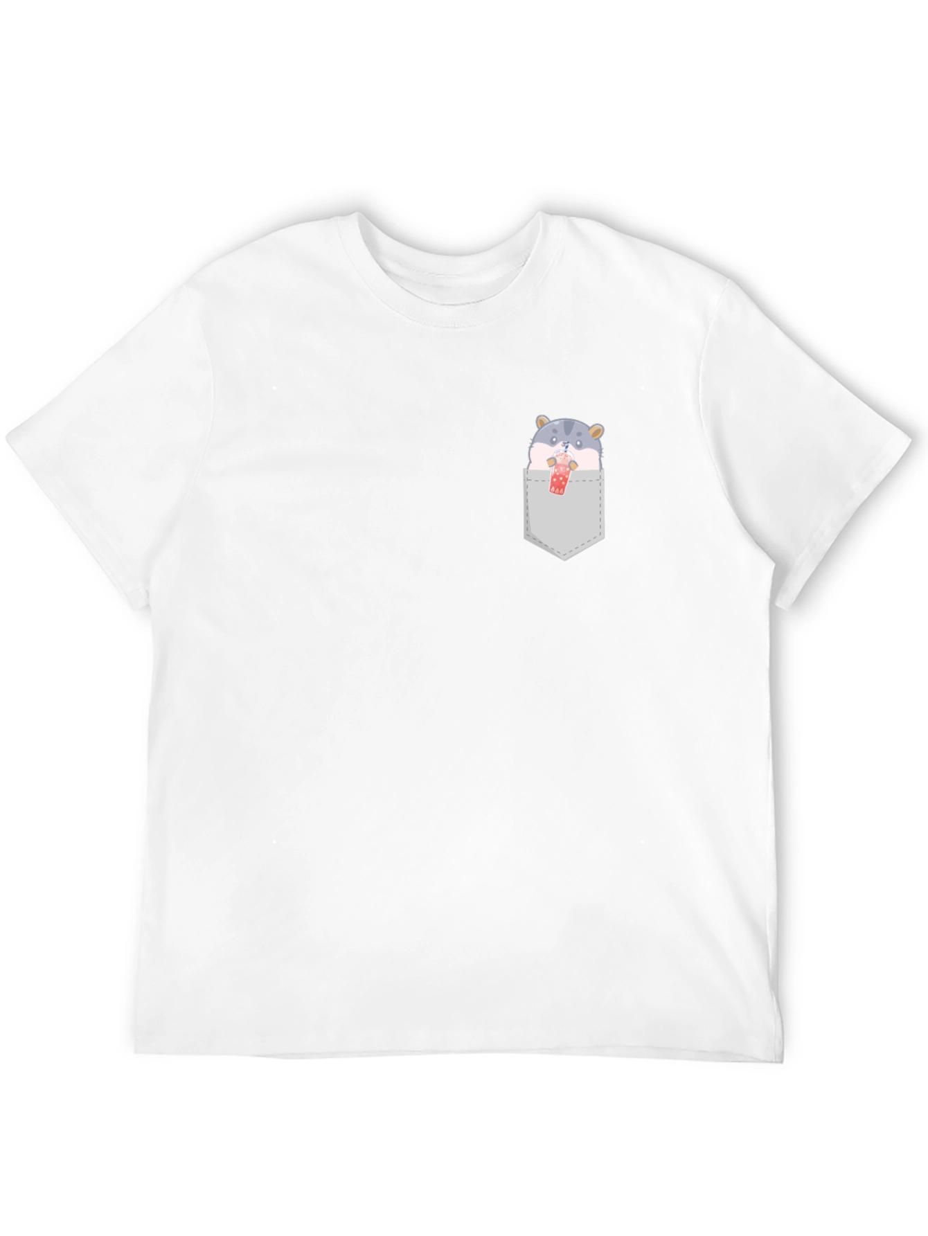 Cute Hamster Boba Pocket T-Shirt