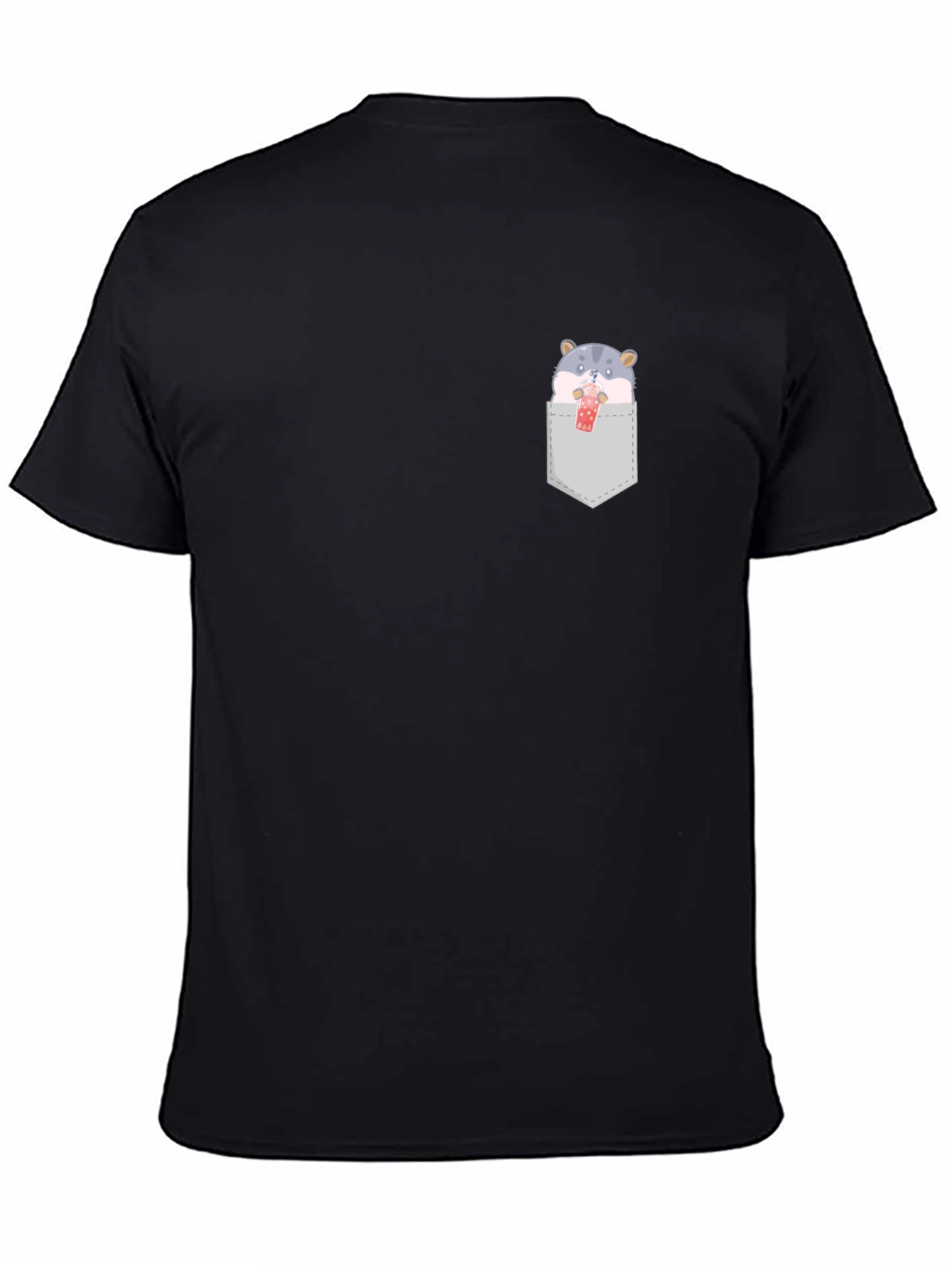Cute Hamster Boba Pocket T-Shirt
