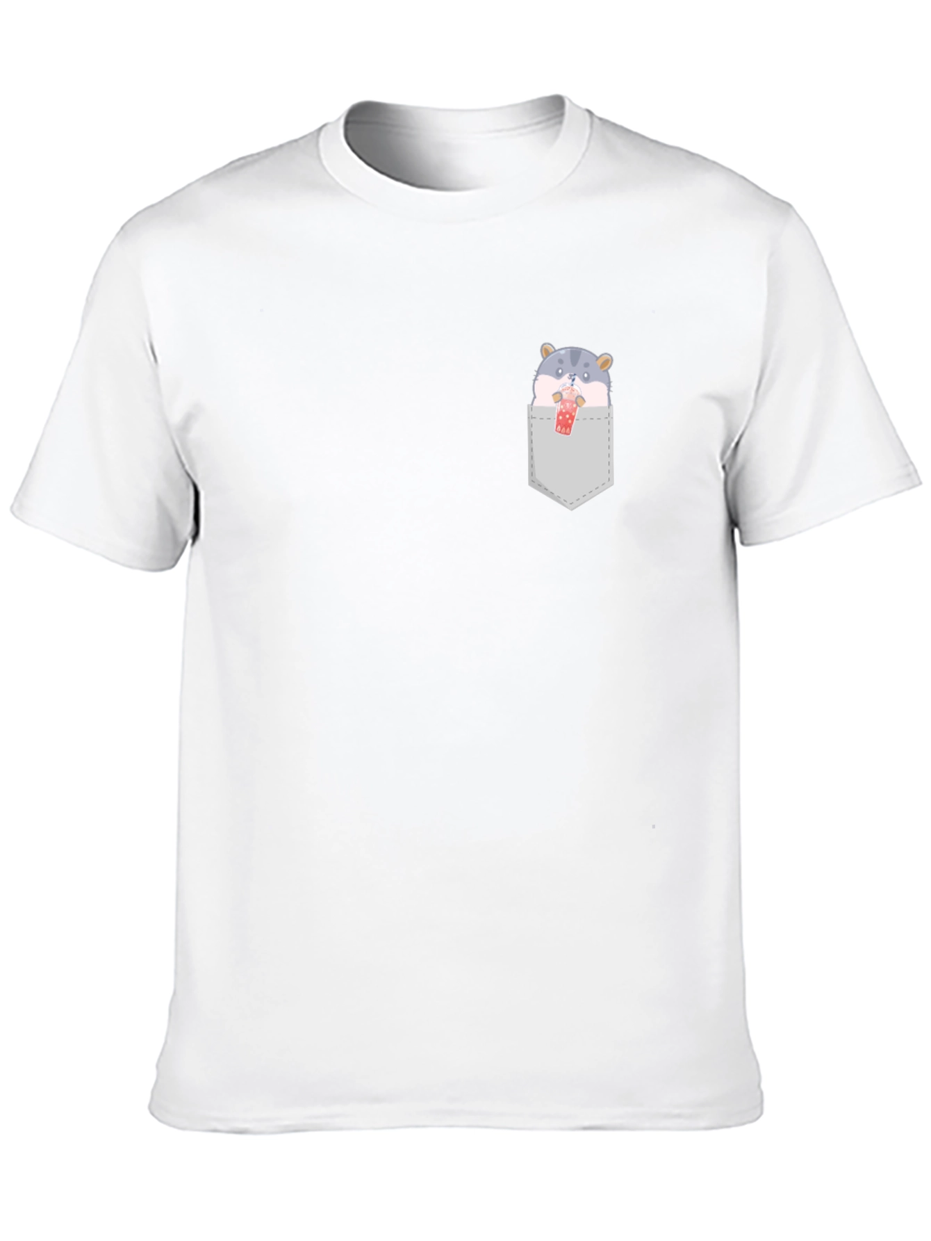 Cute Hamster Boba Pocket T-Shirt