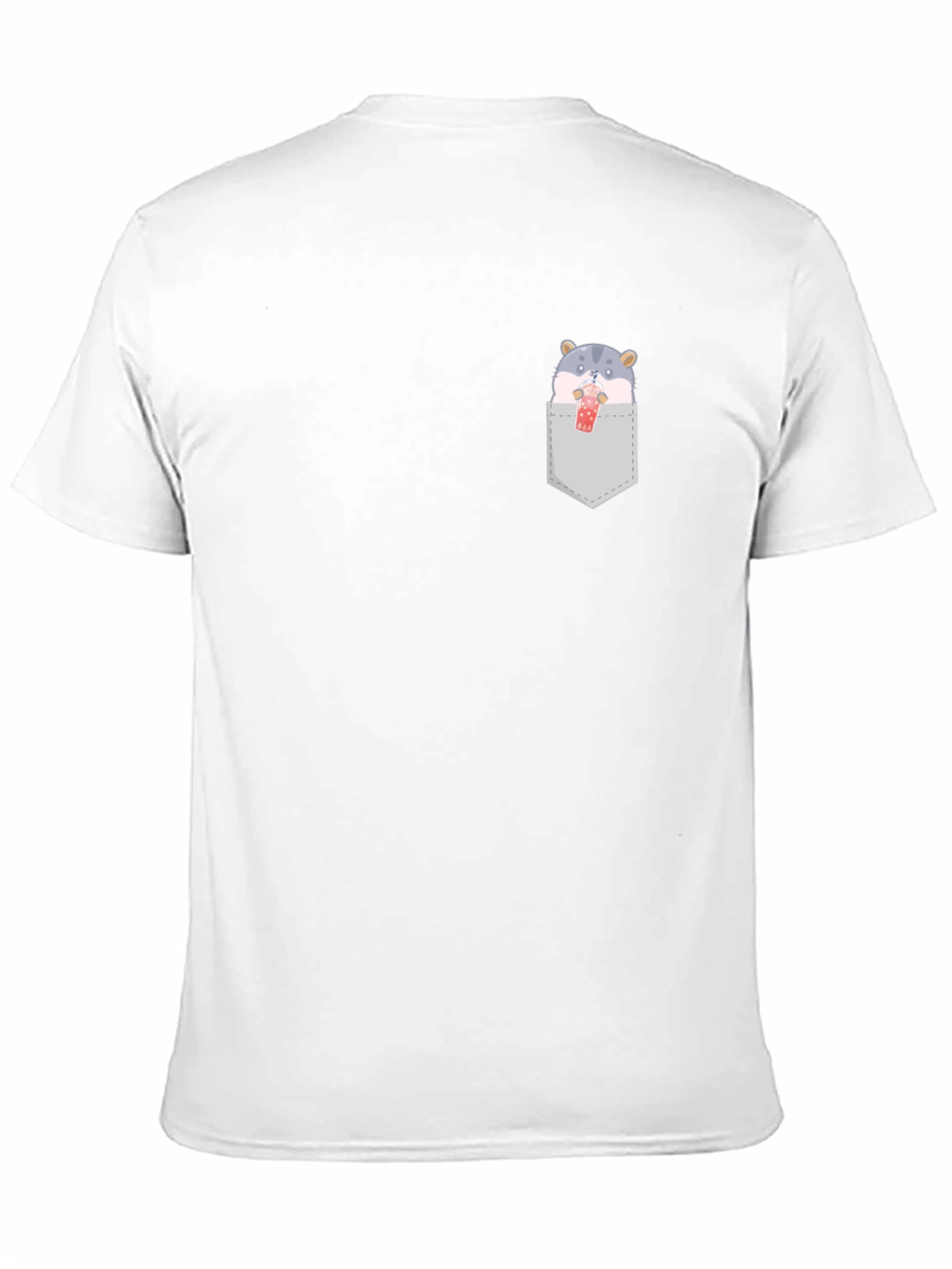 Cute Hamster Boba Pocket T-Shirt