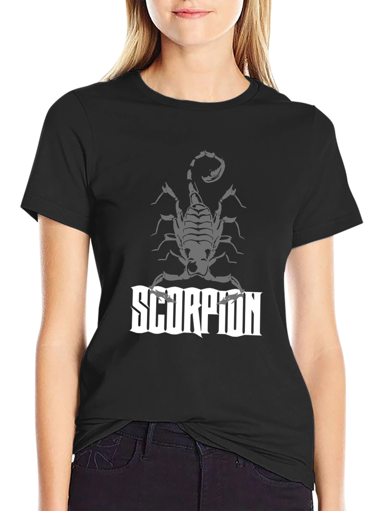 Scorpion Graphic Print T-Shirt - Mens Black Tee
