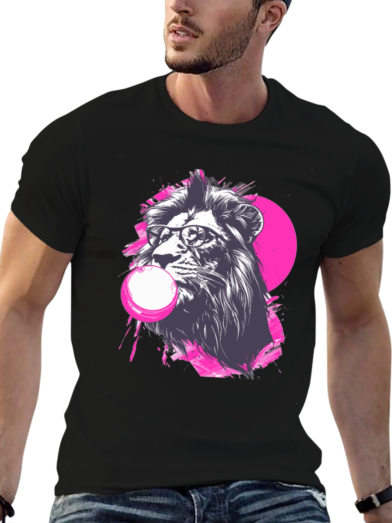 Cool Lion Bubblegum Graphic Tee