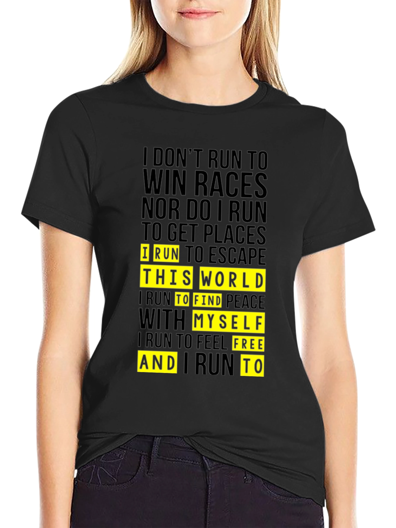 Motivational Running T-Shirt - Escape the World!
