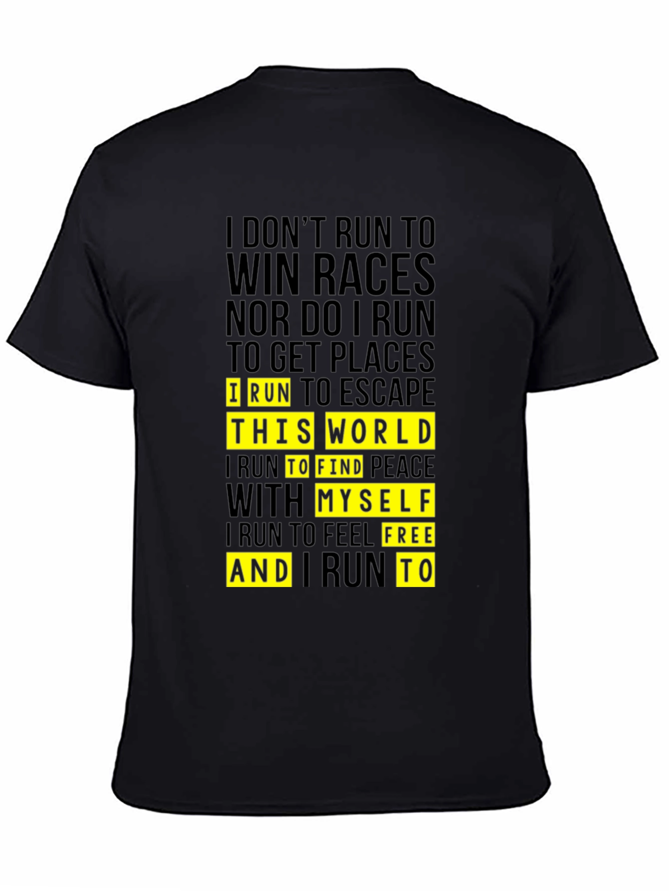 Motivational Running T-Shirt - Escape the World!