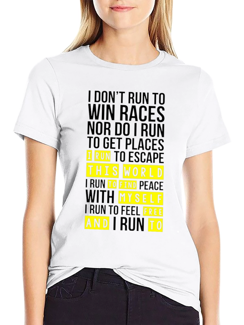 Motivational Running T-Shirt - Escape the World!