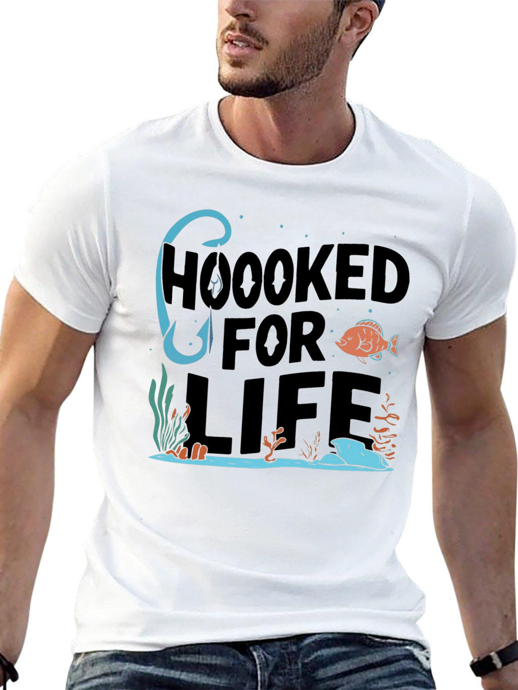 Hooked For Life Graphic Tee