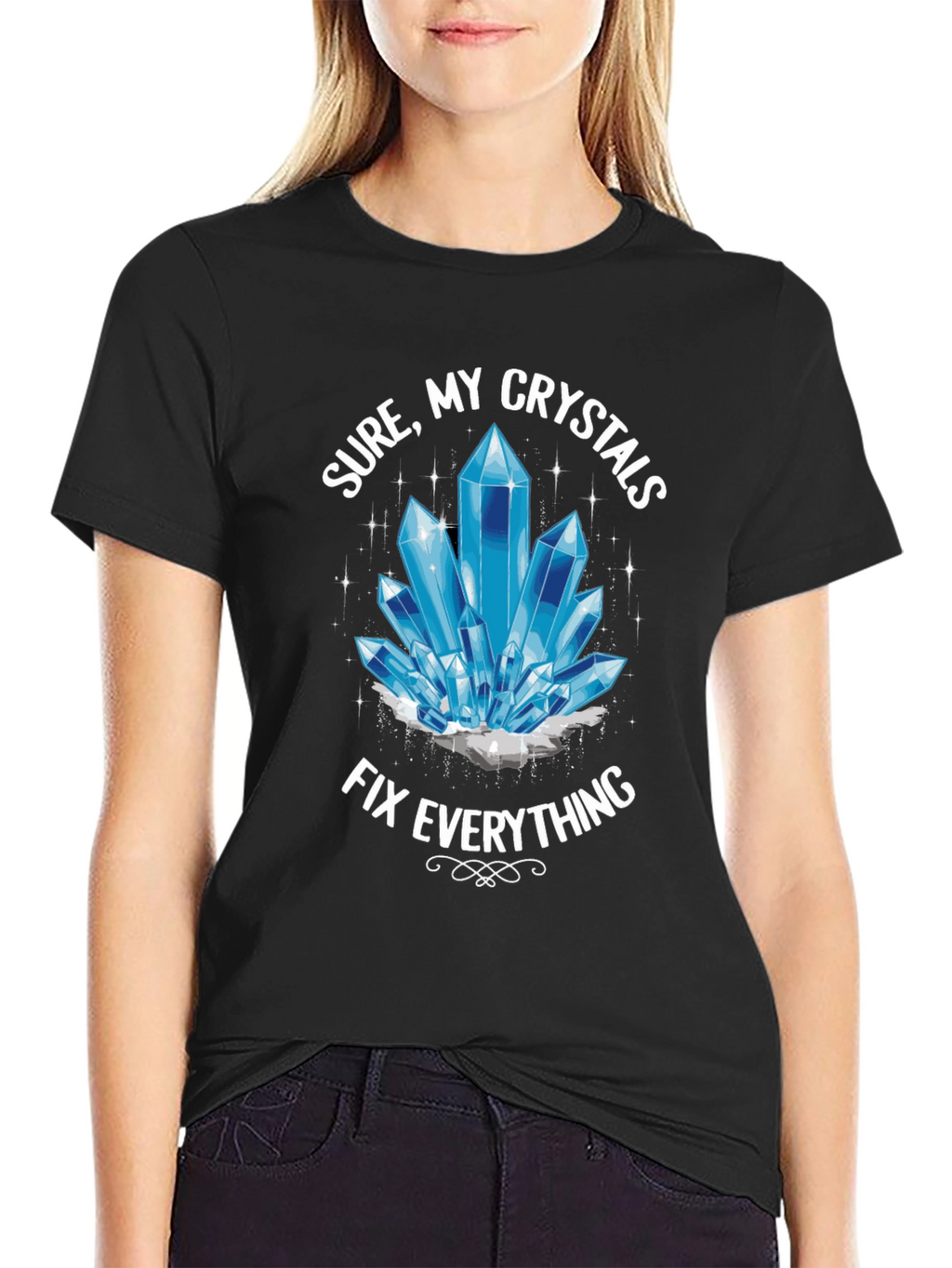 Crystals Fix Everything T-Shirt - Trendy Unisex Tee
