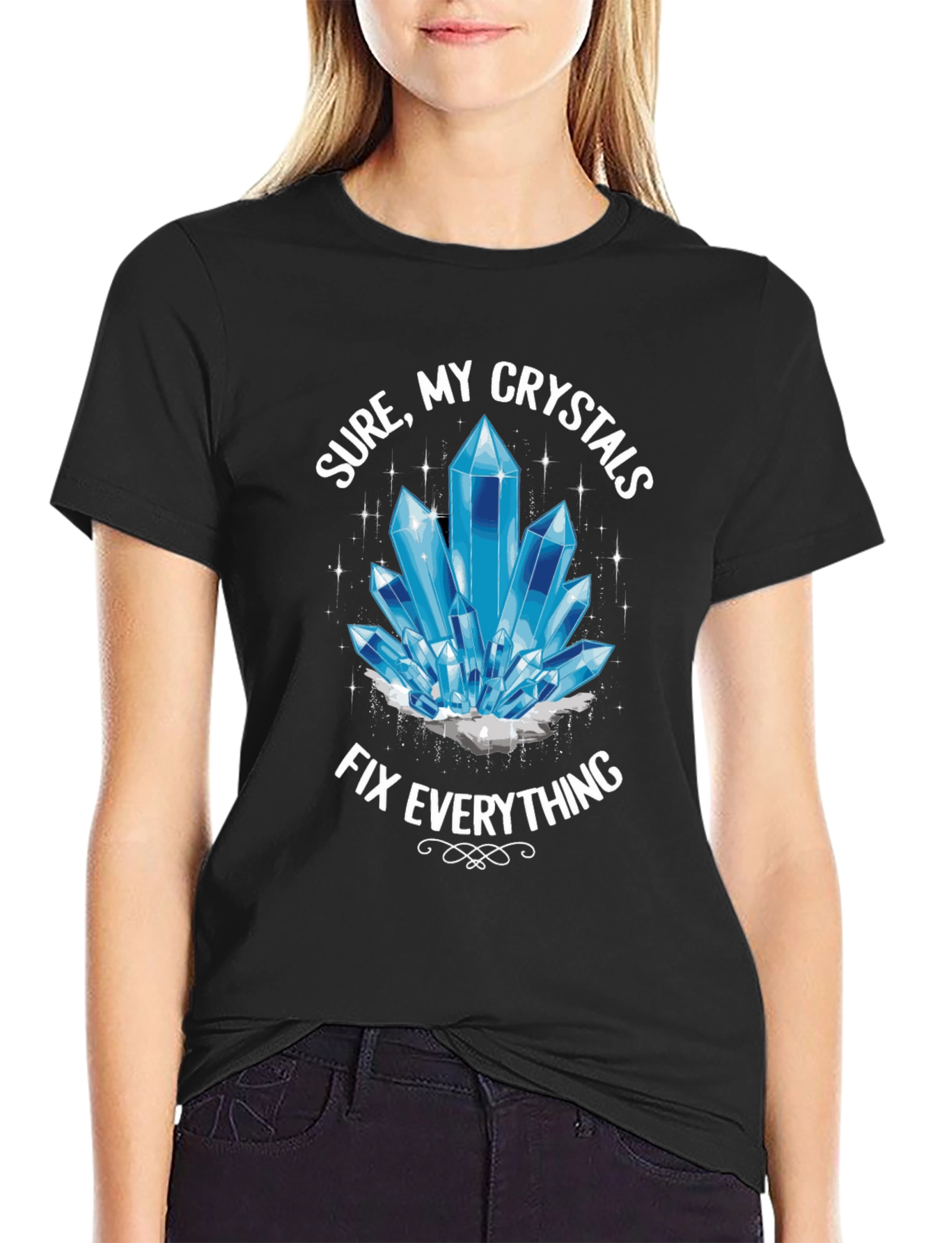 Crystals Fix Everything T-Shirt - Trendy Unisex Tee