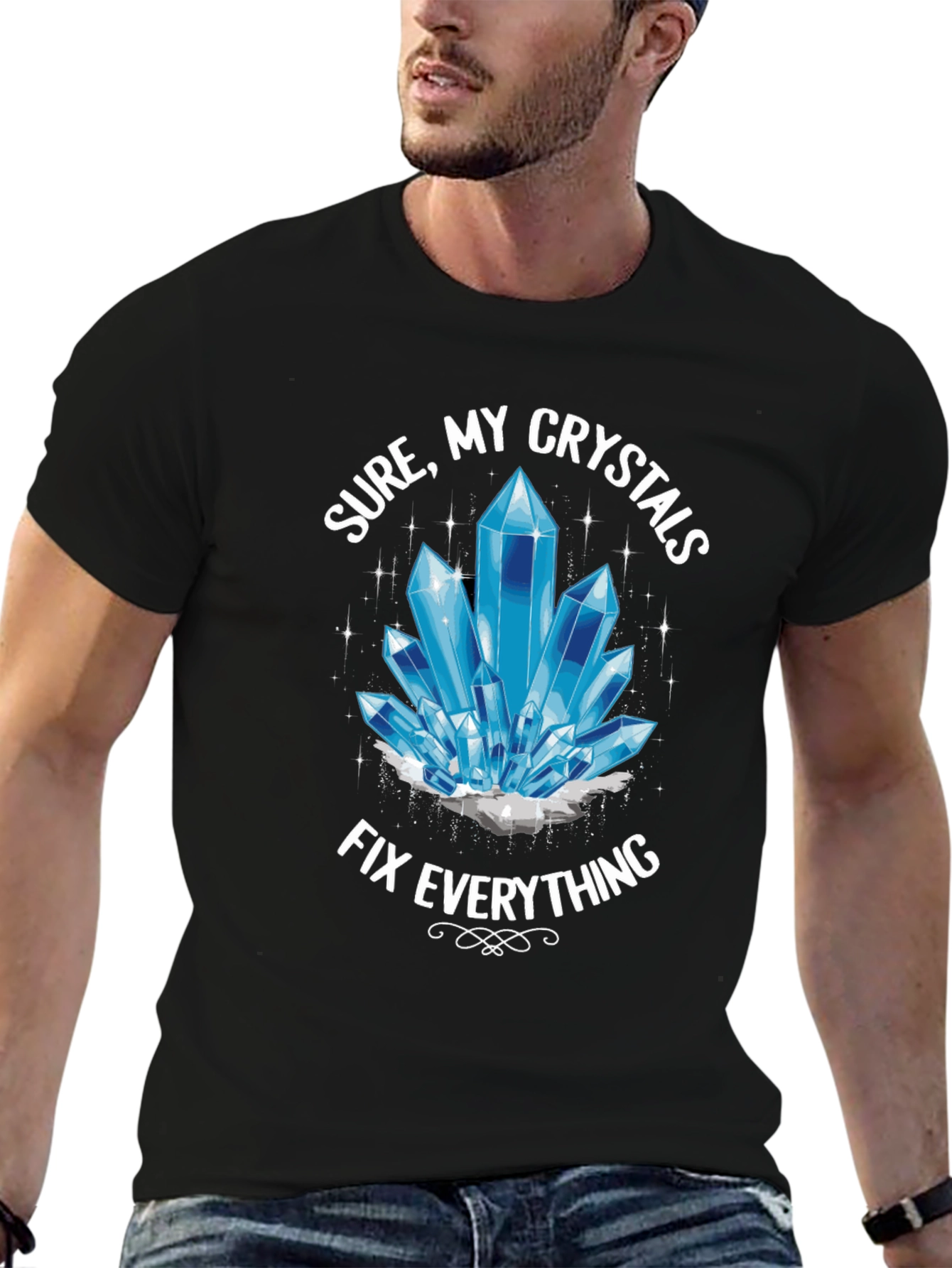Crystals Fix Everything T-Shirt - Trendy Unisex Tee