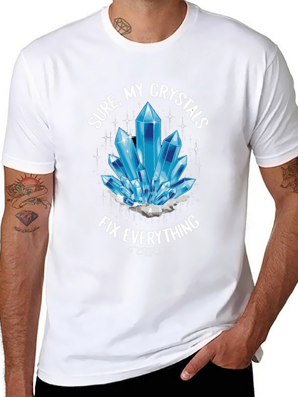 Crystals Fix Everything T-Shirt - Trendy Unisex Tee