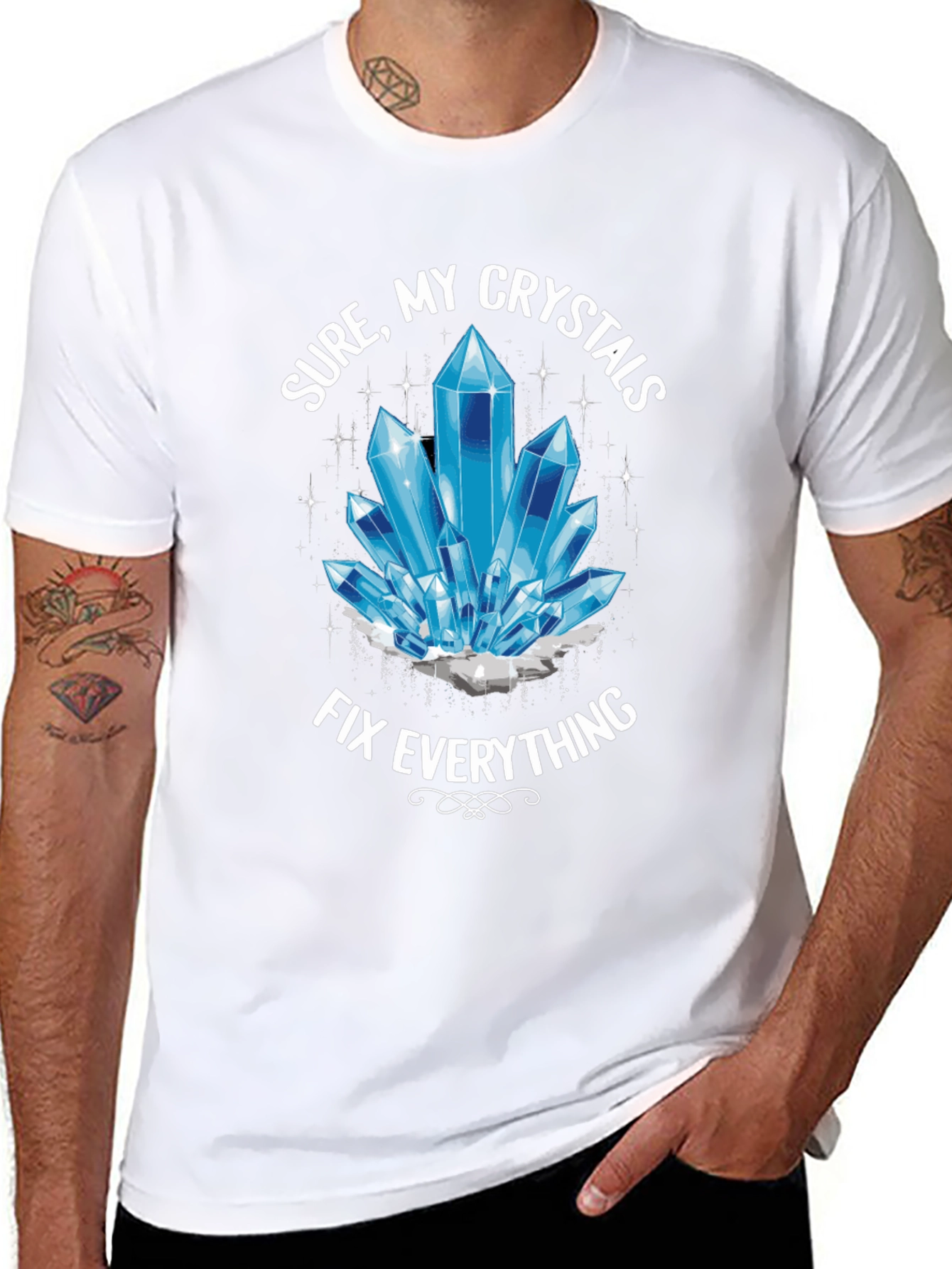 Crystals Fix Everything T-Shirt - Trendy Unisex Tee