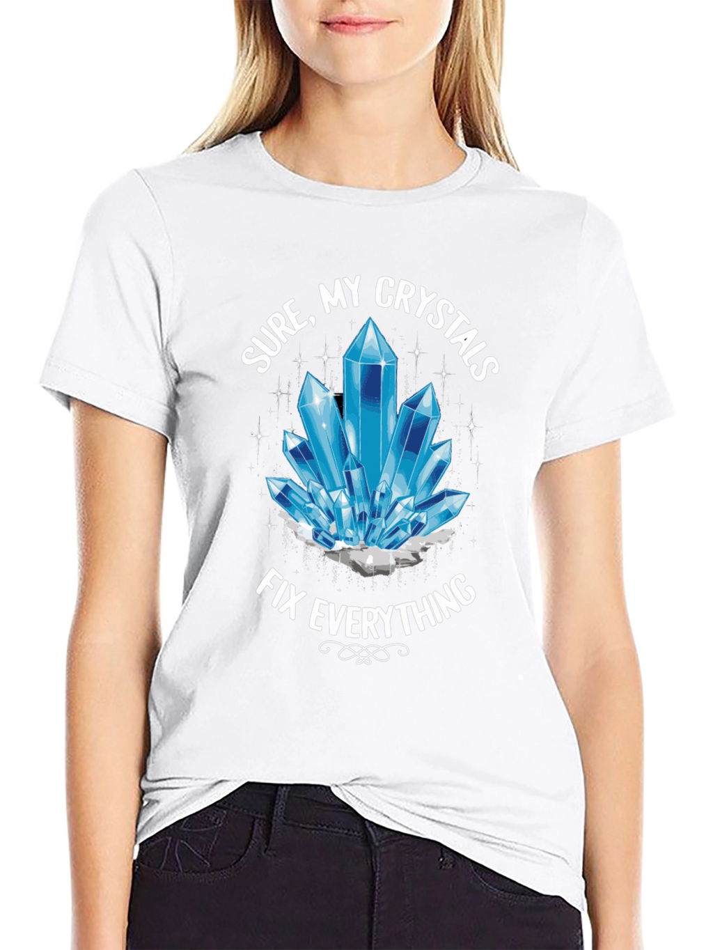 Crystals Fix Everything T-Shirt - Trendy Unisex Tee