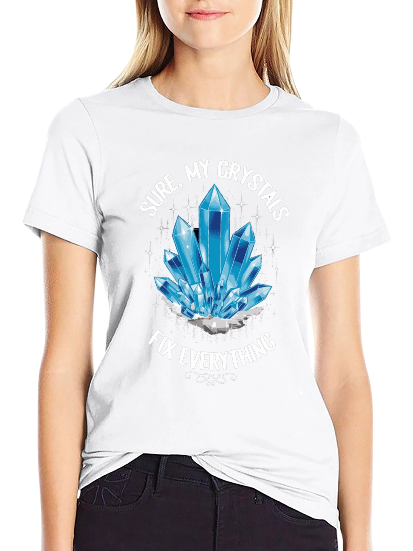 Crystals Fix Everything T-Shirt - Trendy Unisex Tee