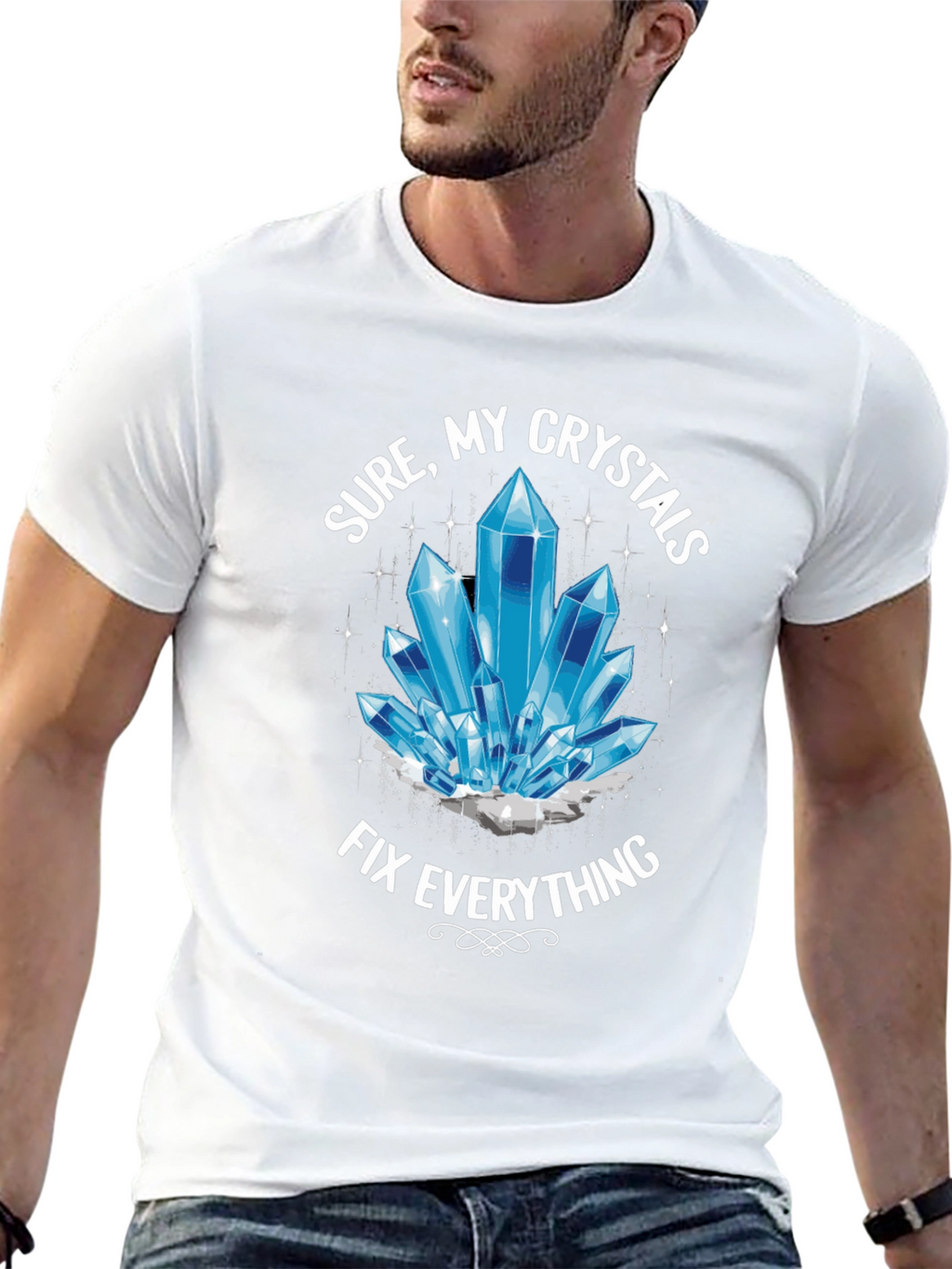 Crystals Fix Everything T-Shirt - Trendy Unisex Tee