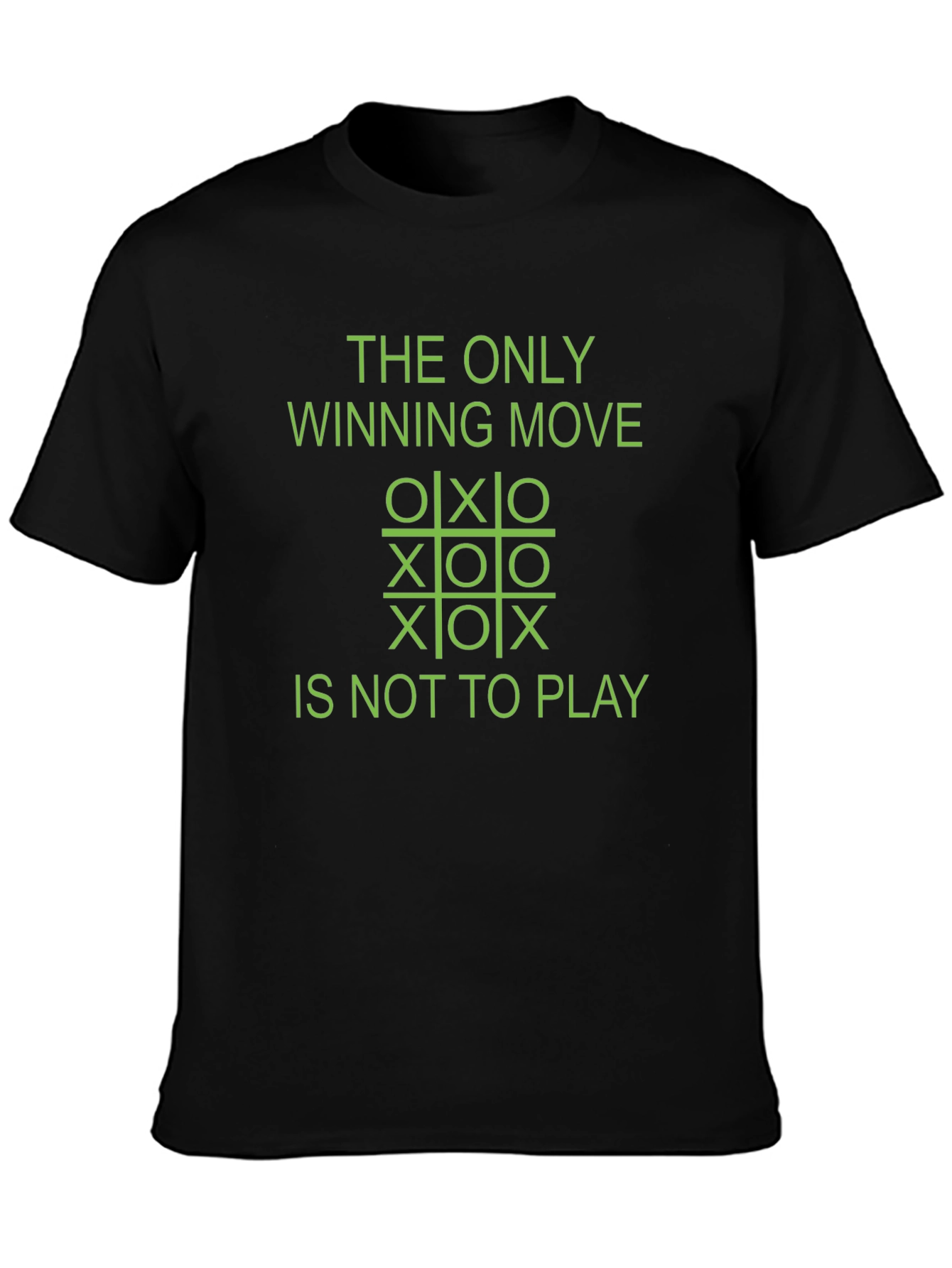 The Only Winning Move Tic-Tac-Toe Graphic Tee