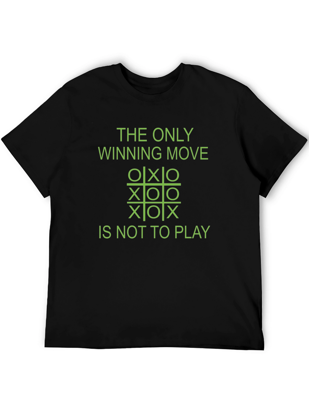 The Only Winning Move Tic-Tac-Toe Graphic Tee