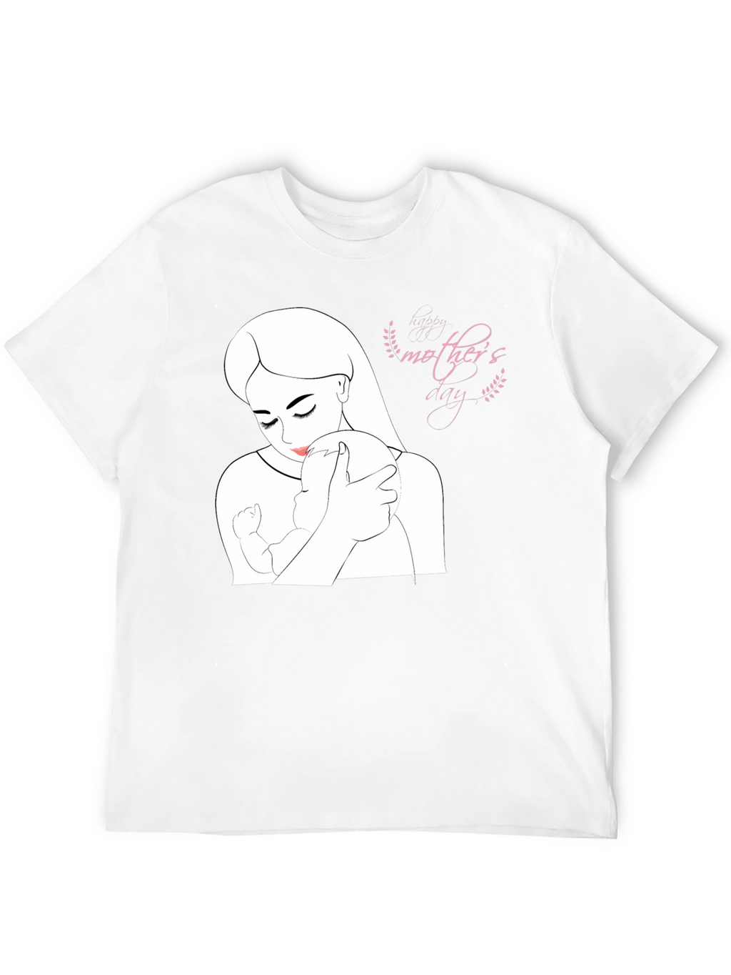 Mothers Day Black T-Shirt - Love & Family Design