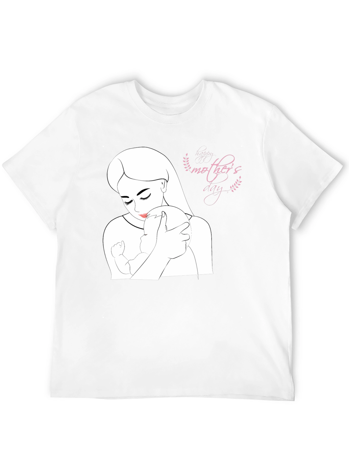 Mothers Day Black T-Shirt - Love & Family Design