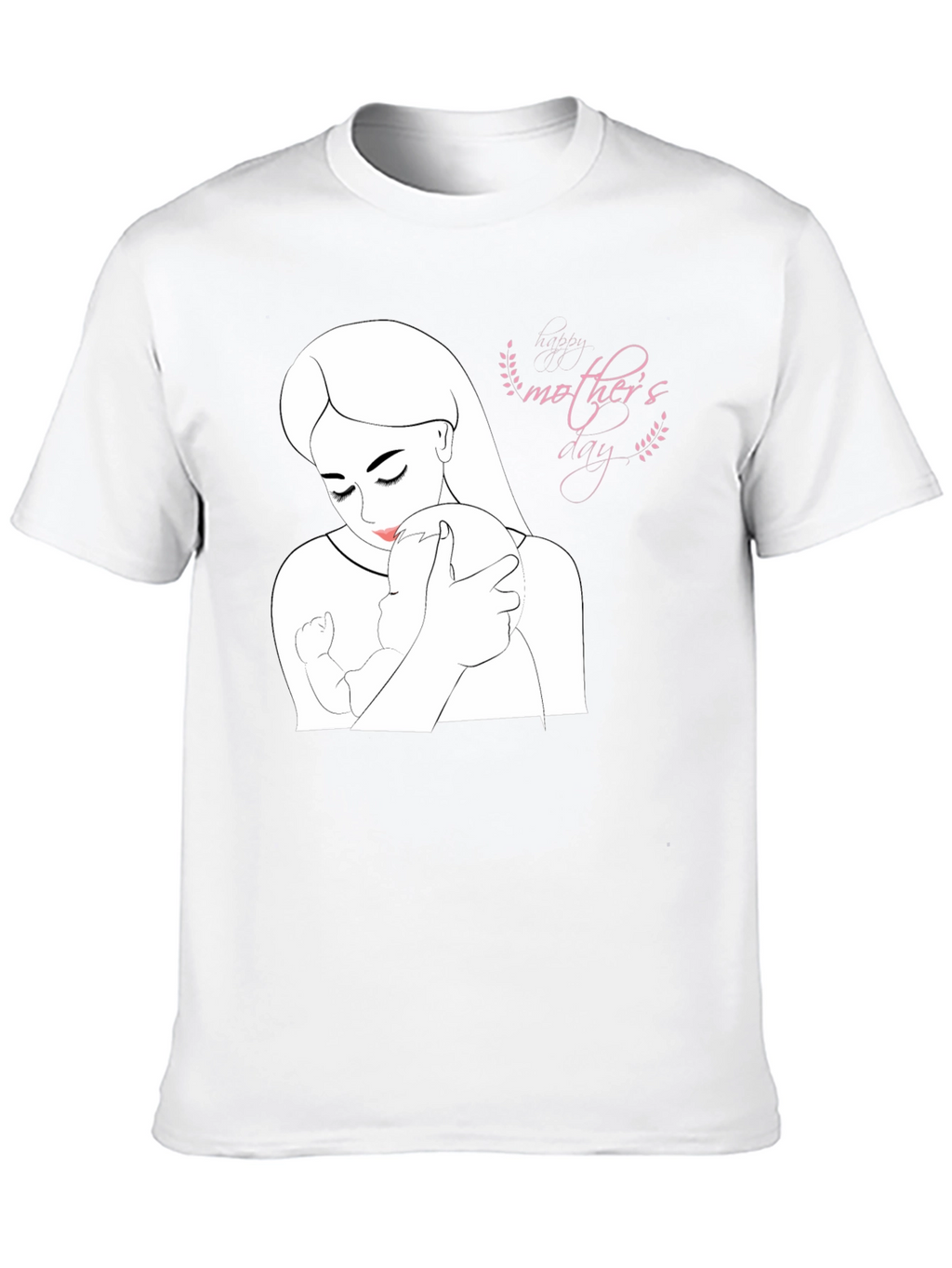 Mothers Day Black T-Shirt - Love & Family Design