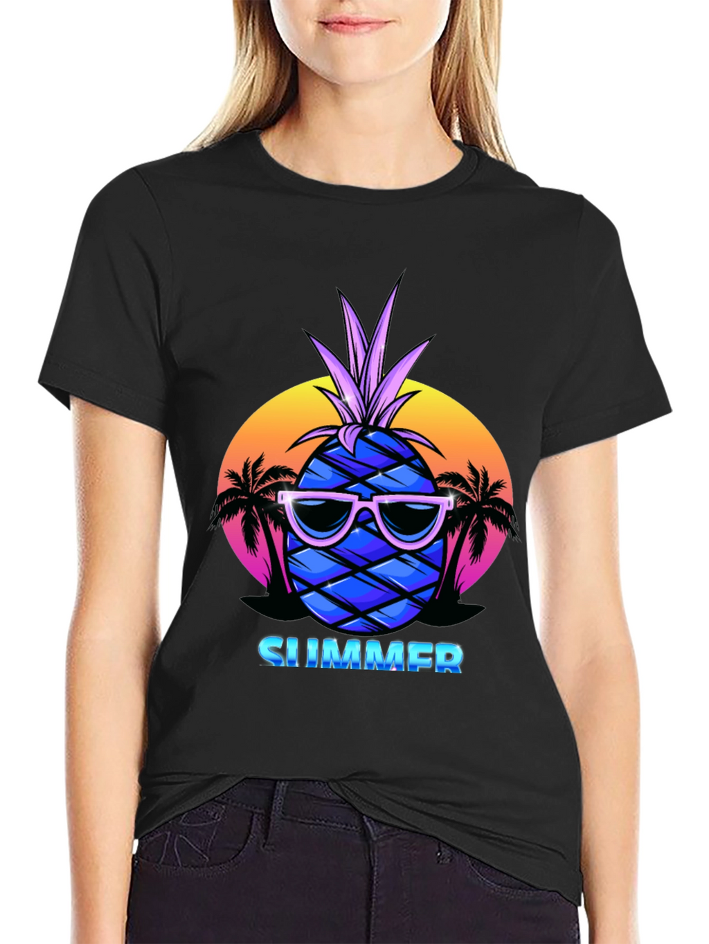 Summer Pineapple T-Shirt - Vacation Vibes