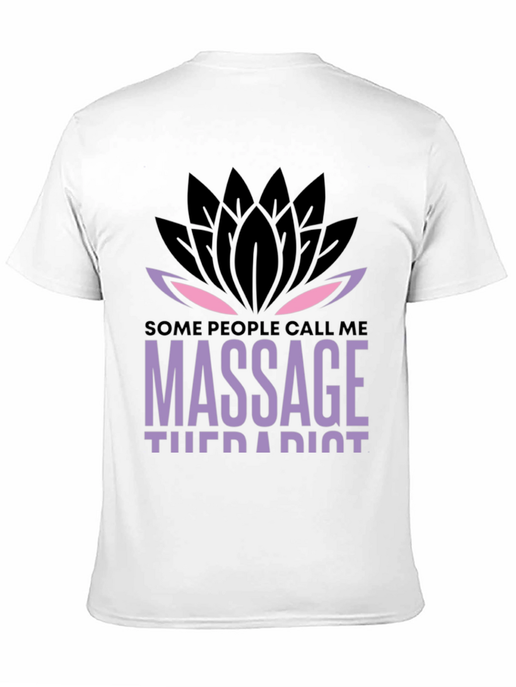 Massage Therapist Lotus Graphic T-Shirt - Unique Design