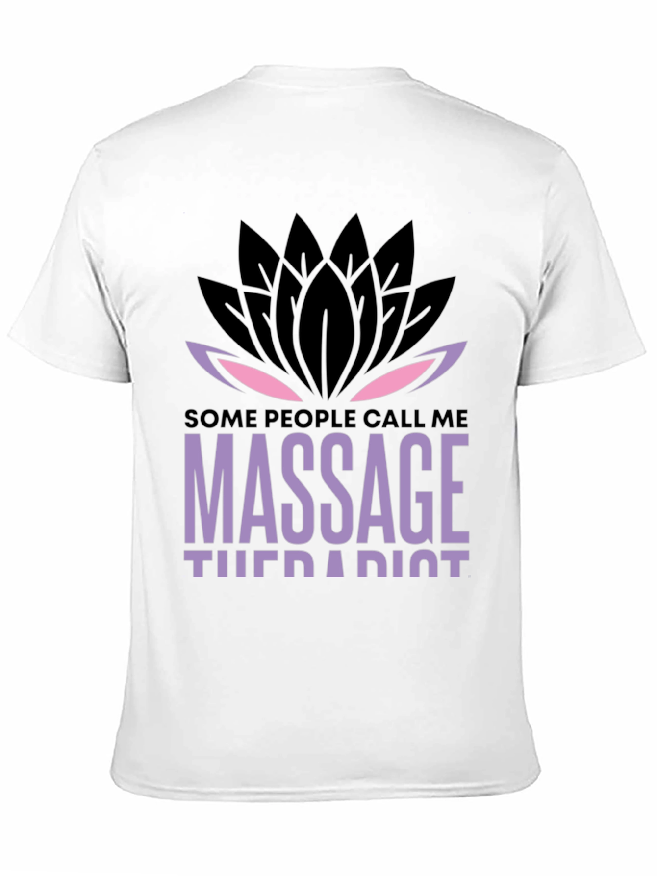 Massage Therapist Lotus Graphic T-Shirt - Unique Design