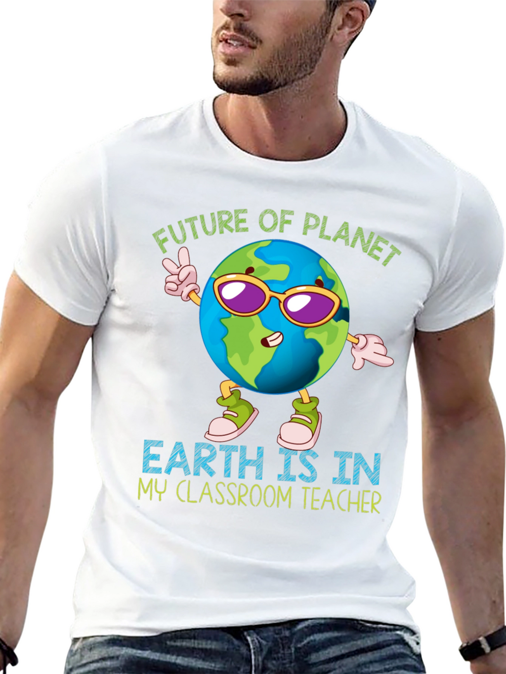Future Planet Earth Teacher T-Shirt