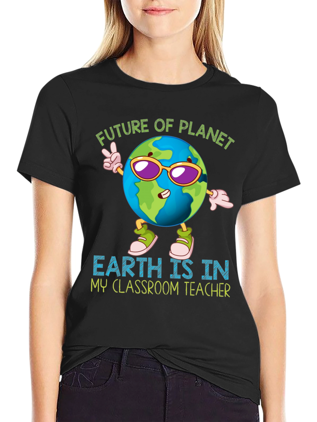 Future Planet Earth Teacher T-Shirt