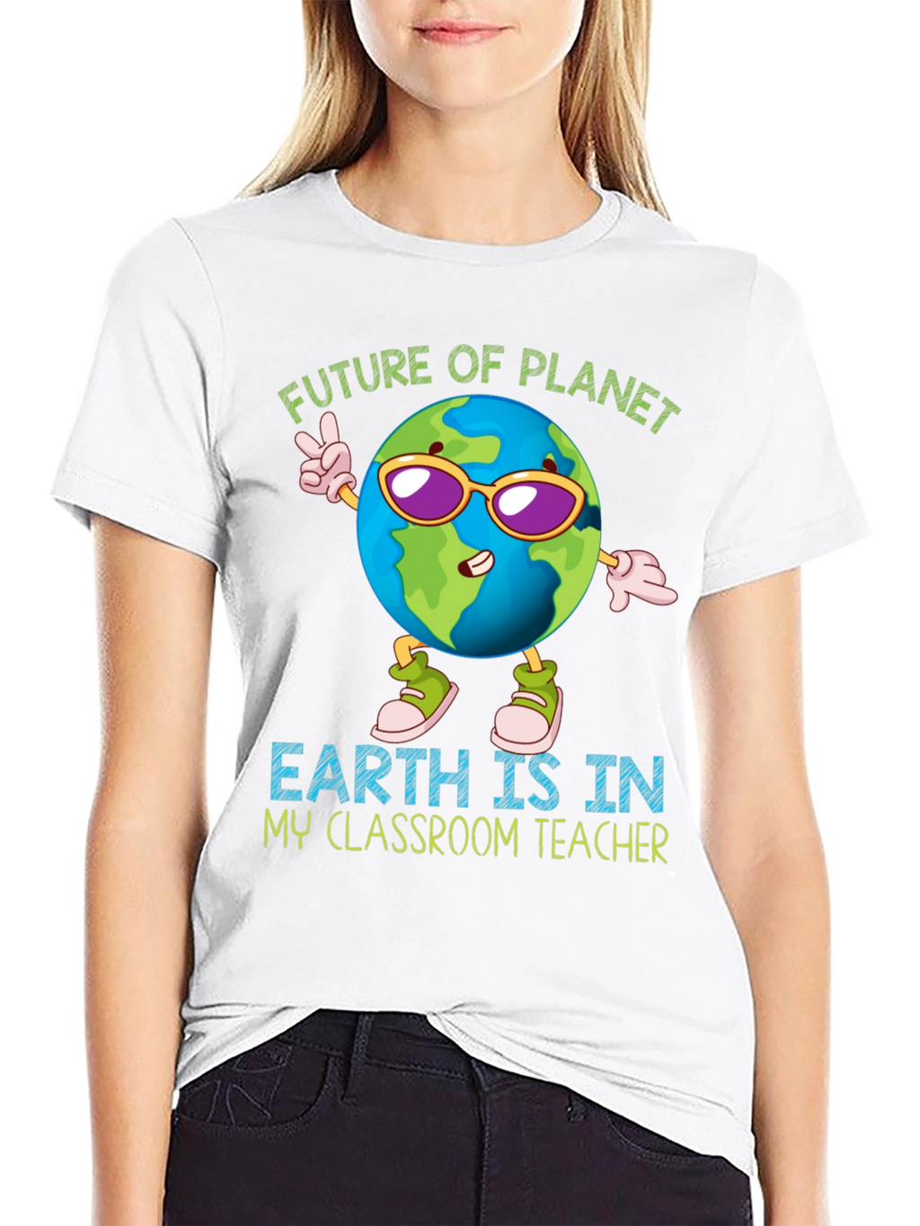Future Planet Earth Teacher T-Shirt