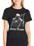 Grim Reaper Violinist Black T-Shirt