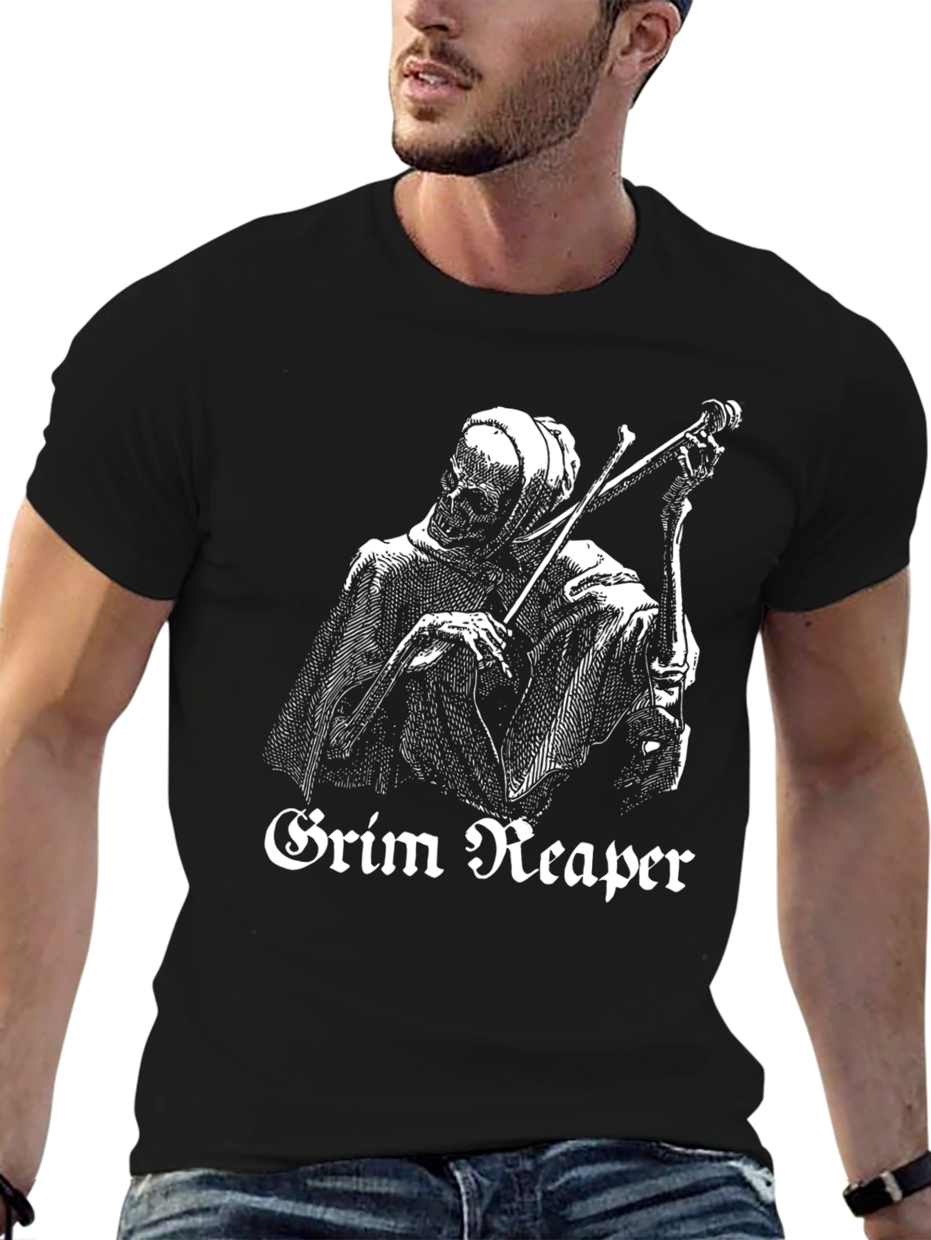 Grim Reaper Violinist Black T-Shirt