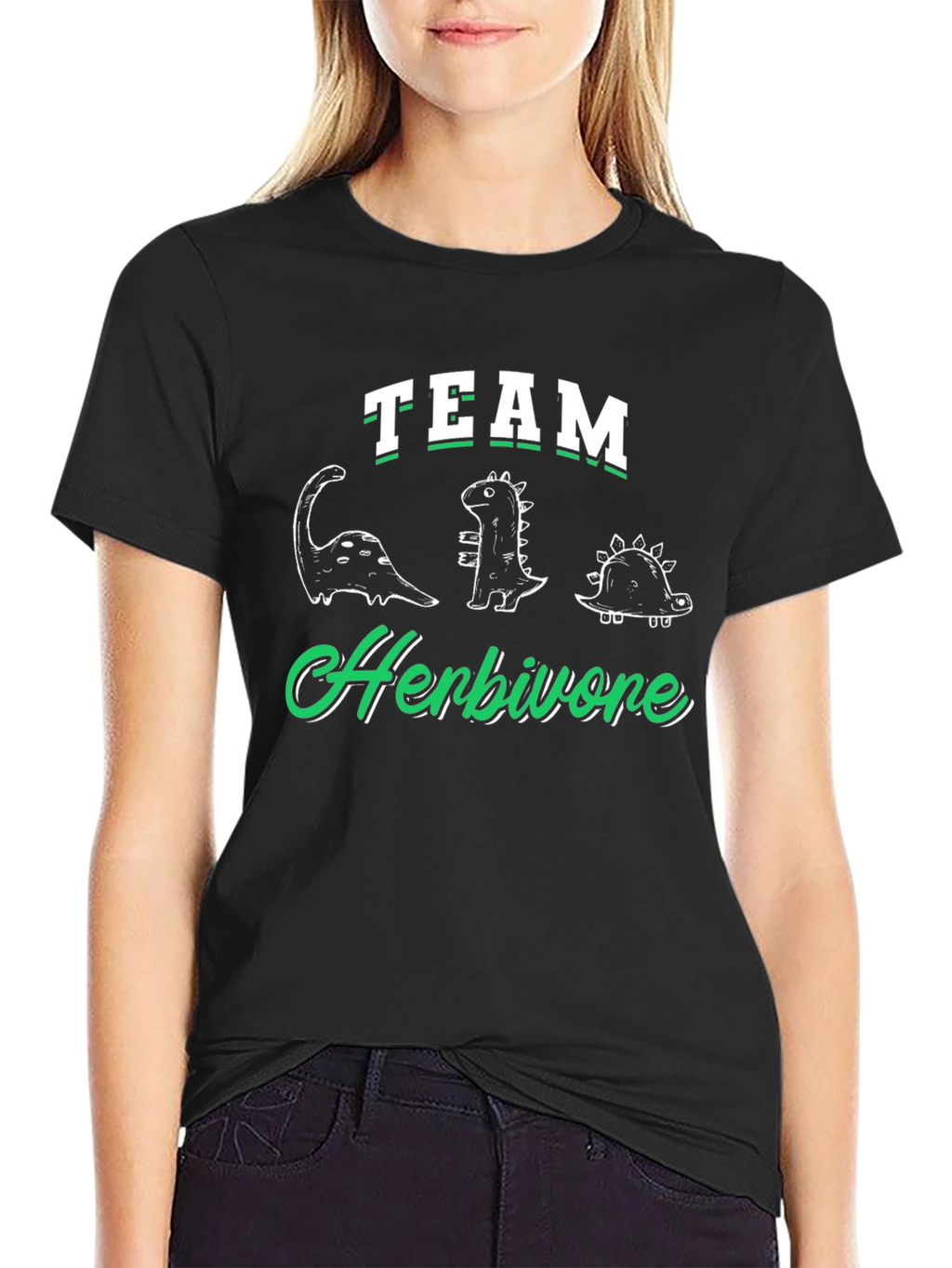 Team Herbivore Dinosaur T-Shirt - Cute Graphic Tee