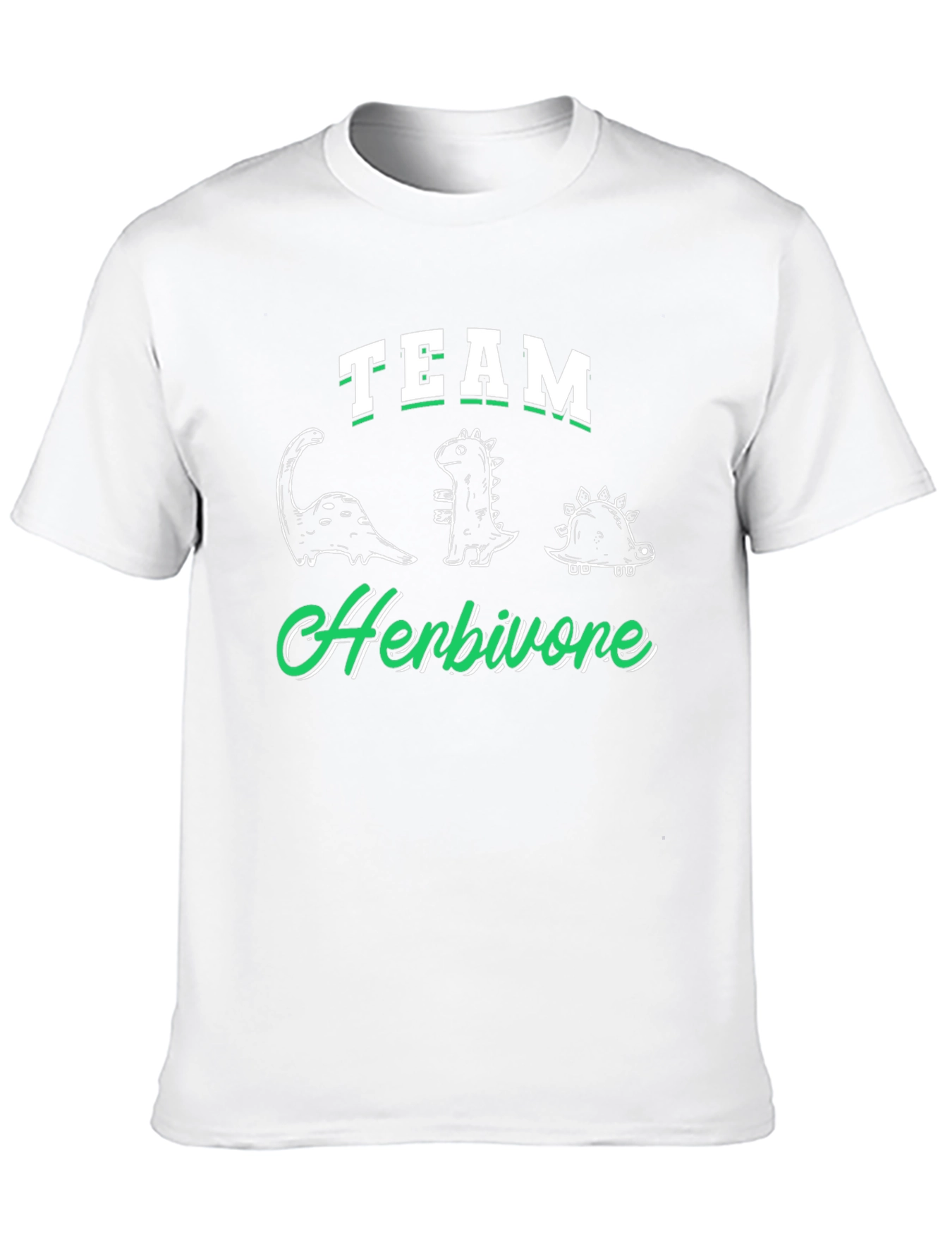 Team Herbivore Dinosaur T-Shirt - Cute Graphic Tee