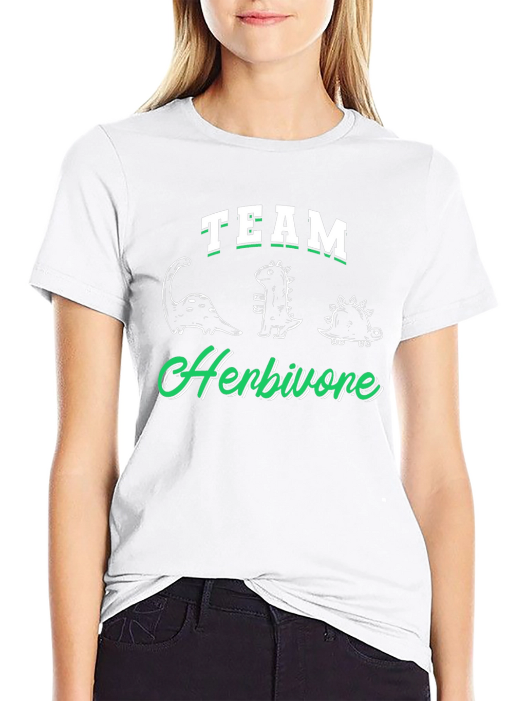 Team Herbivore Dinosaur T-Shirt - Cute Graphic Tee