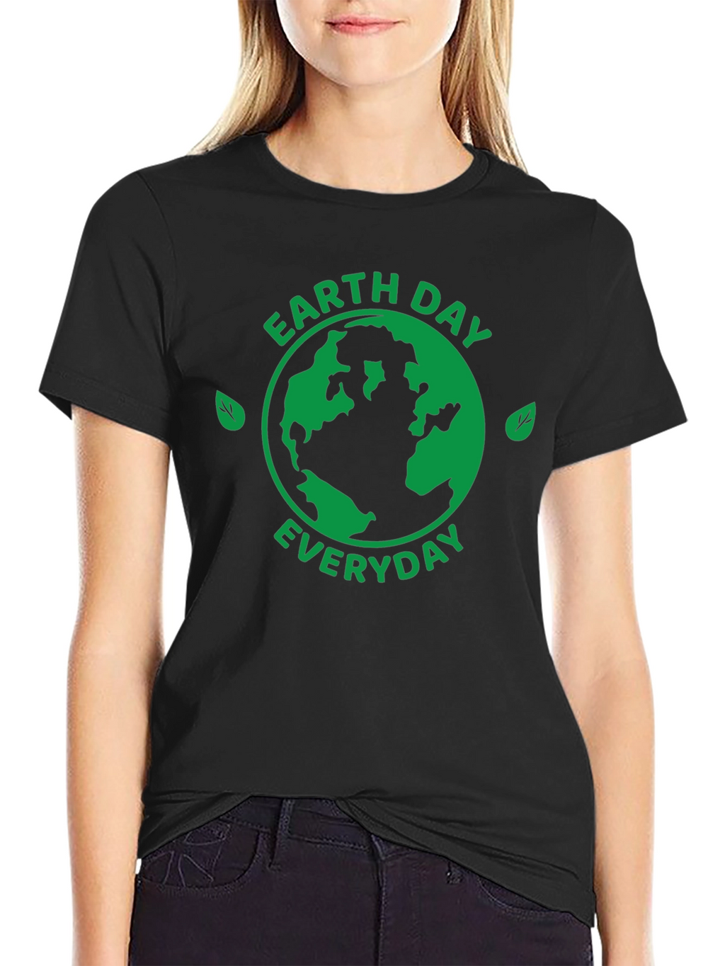 Earth Day Everyday Graphic Tee - Black